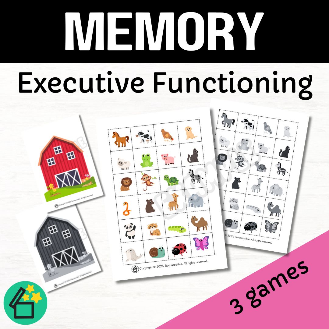memory-game-speech-therapy-printable-game-farm-animals-resourceible for Animal Memory Game Free Printable Memory Game | Speech Therapy | Printable Game | Farm Animals – Resourceible for Animal Memory Game Free Printable