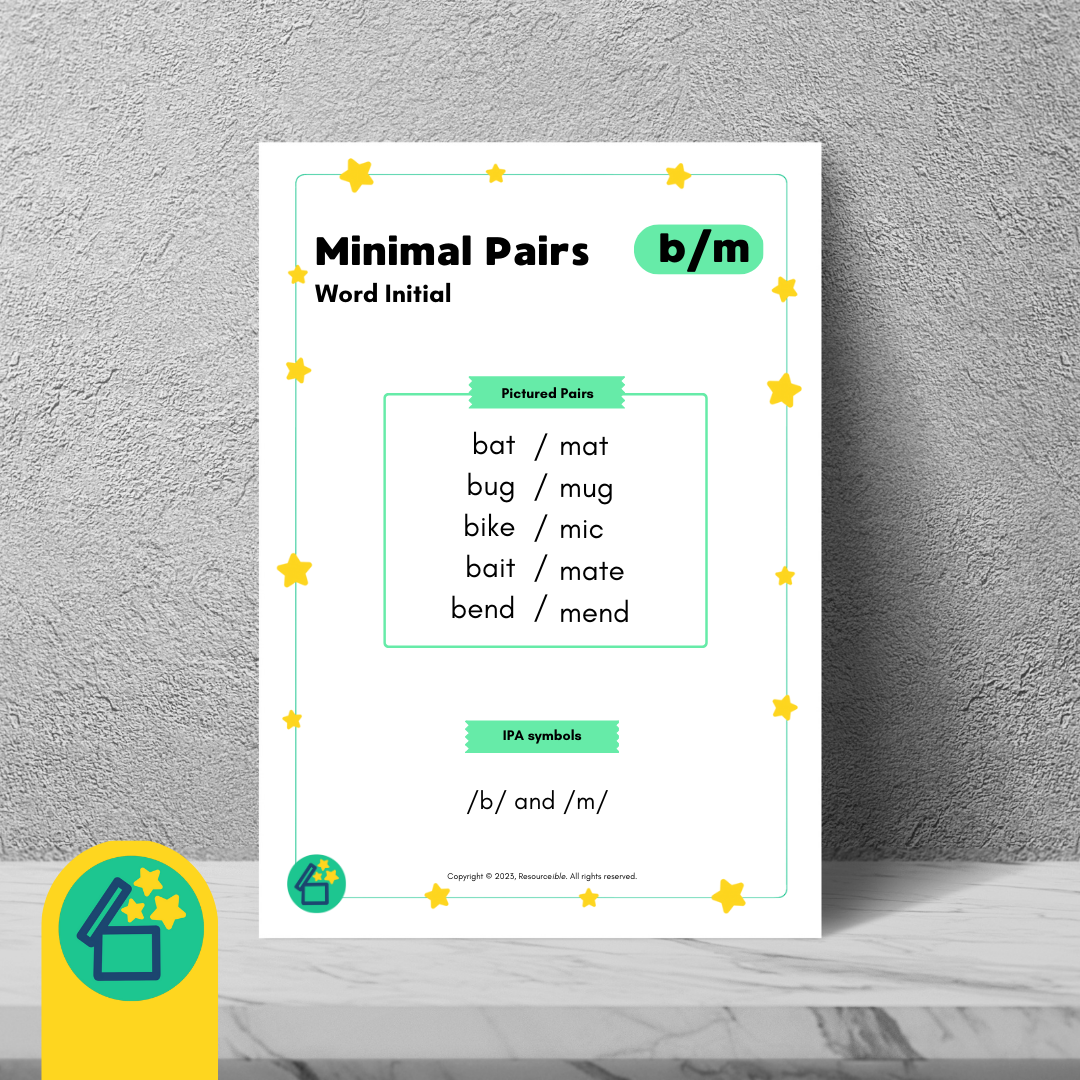Minimal Pairs B and M