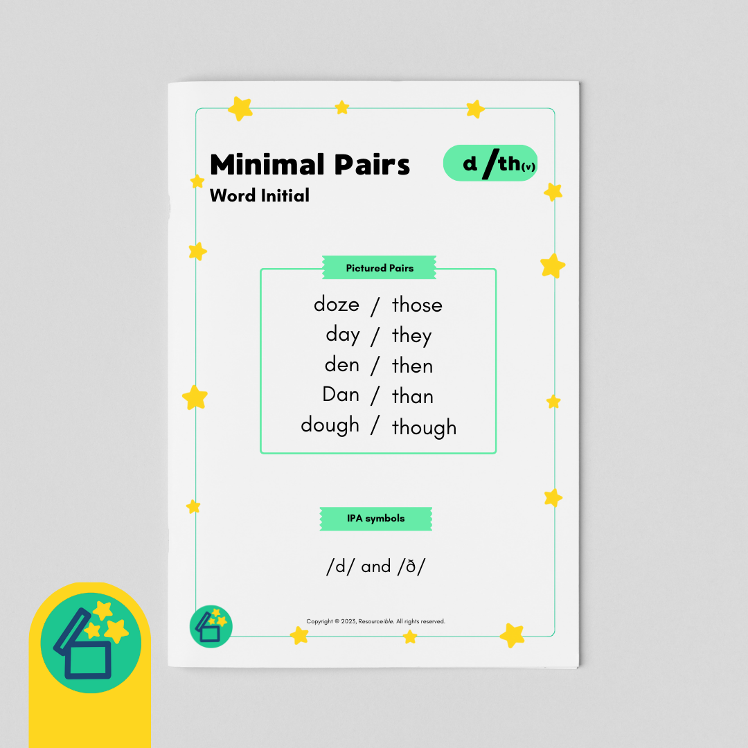 Minimal Pairs D and TH voiced
