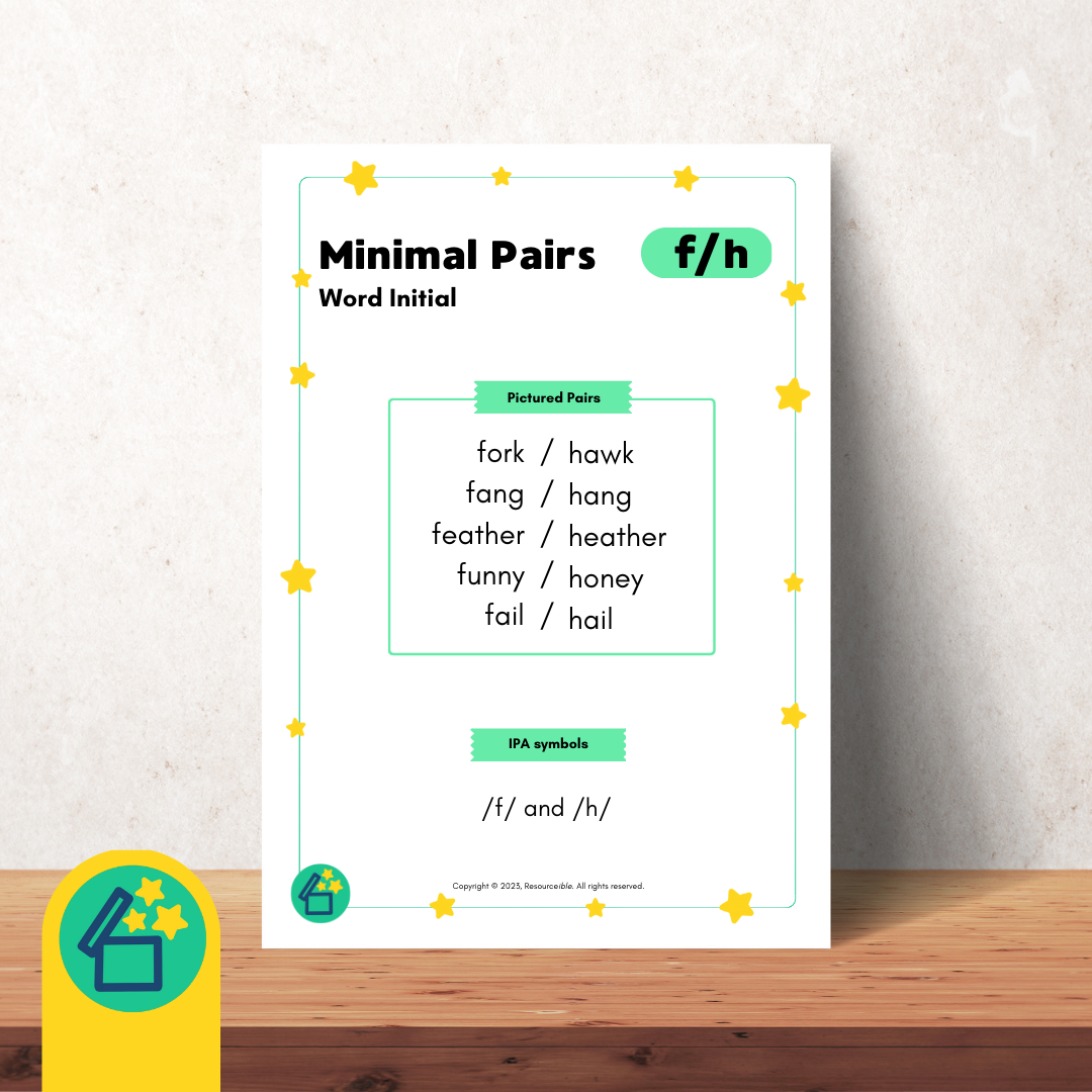 Minimal Pairs F and H