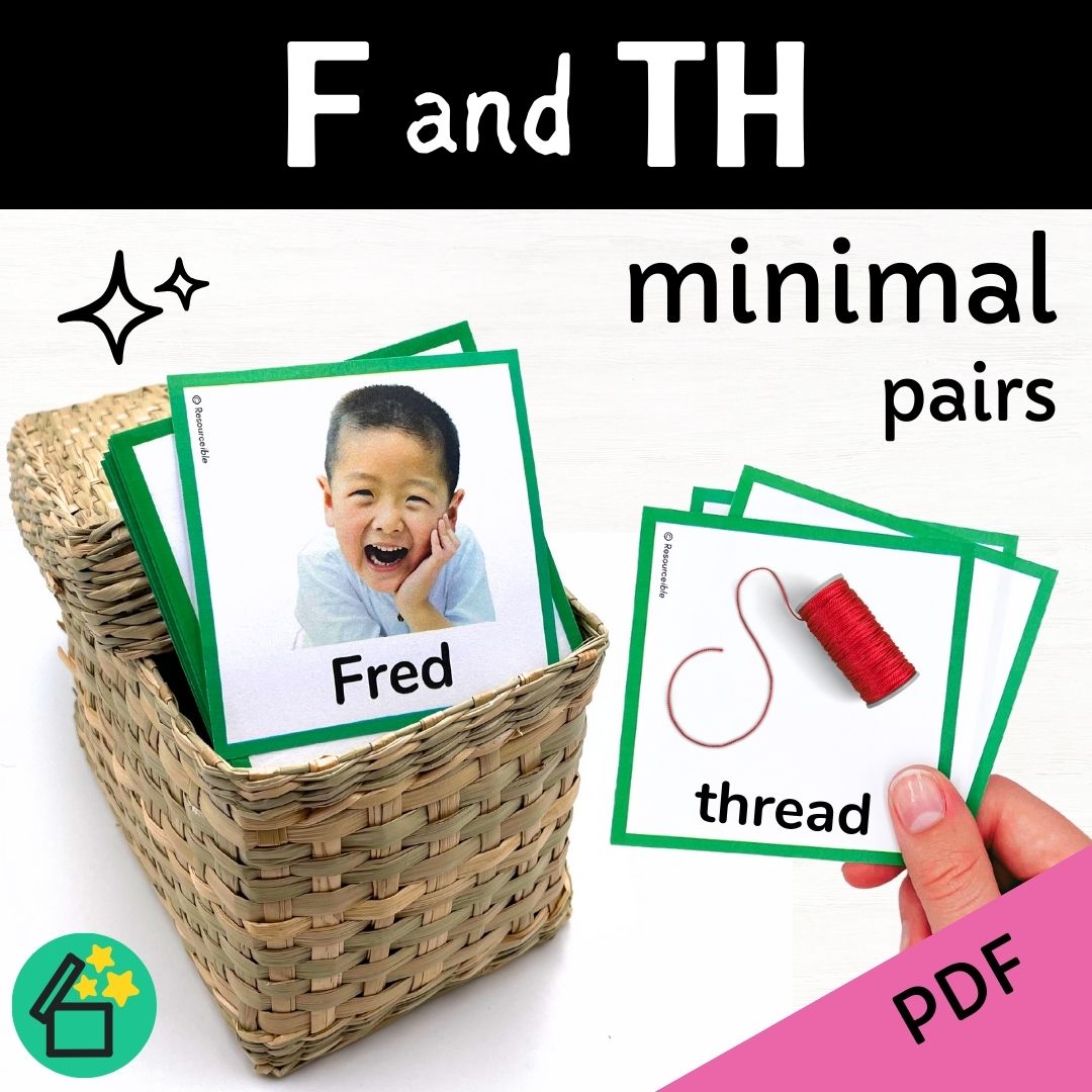 Minimal Pairs F and TH Voiceless | Speech Therapy Activities | pdf