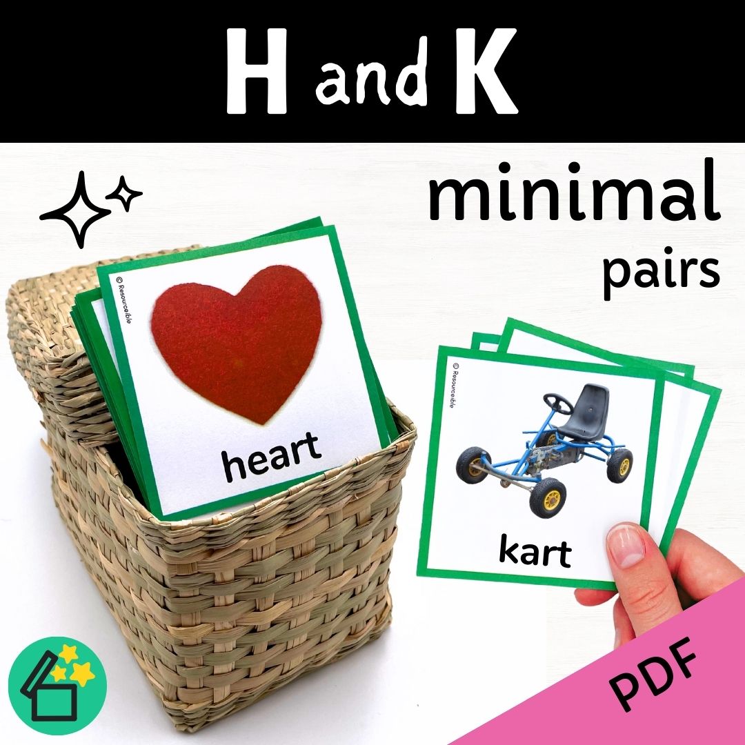 Minimal Pairs H and K | Speech Therapy Activities | pdf