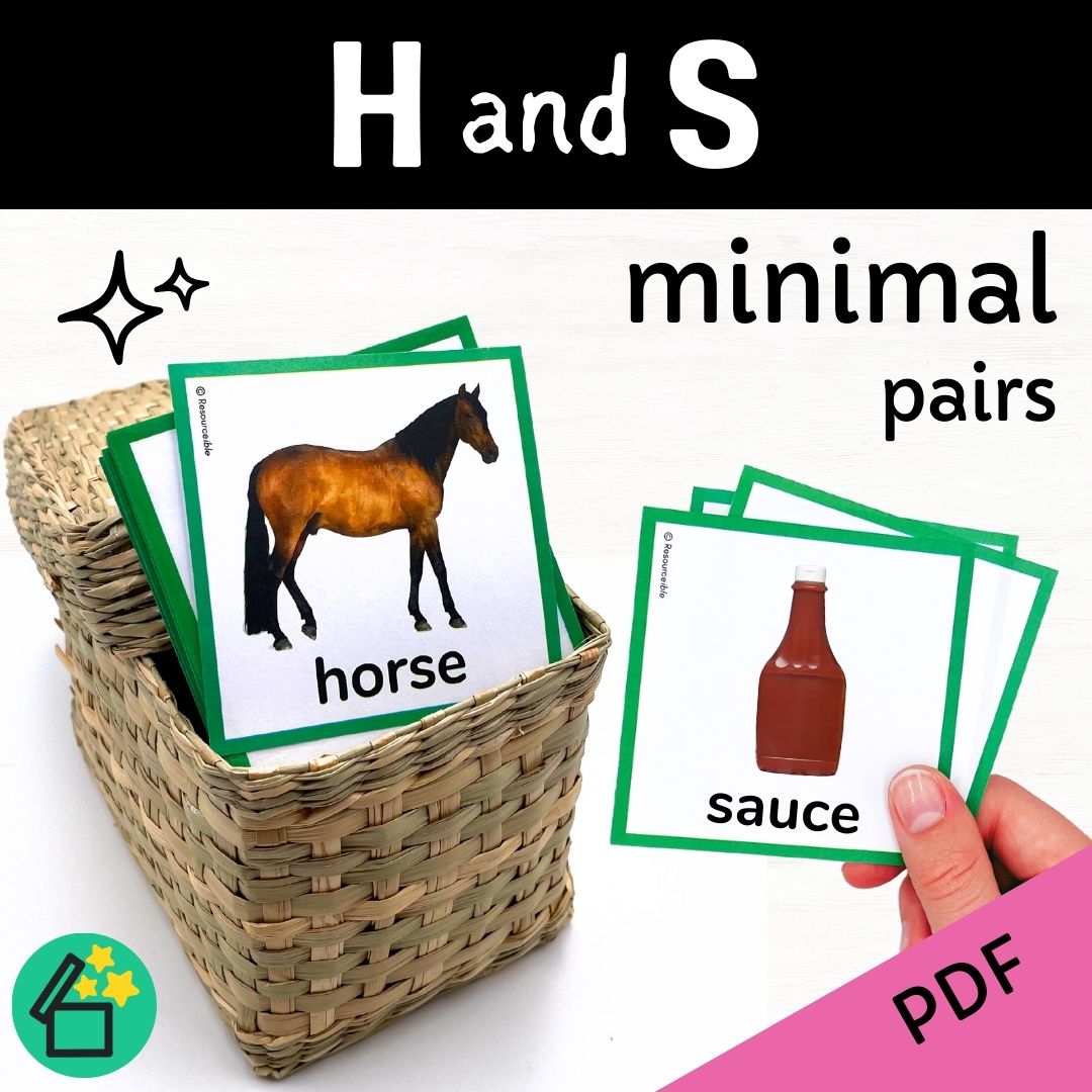 Minimal Pairs H and S | Speech Therapy Activities | pdf