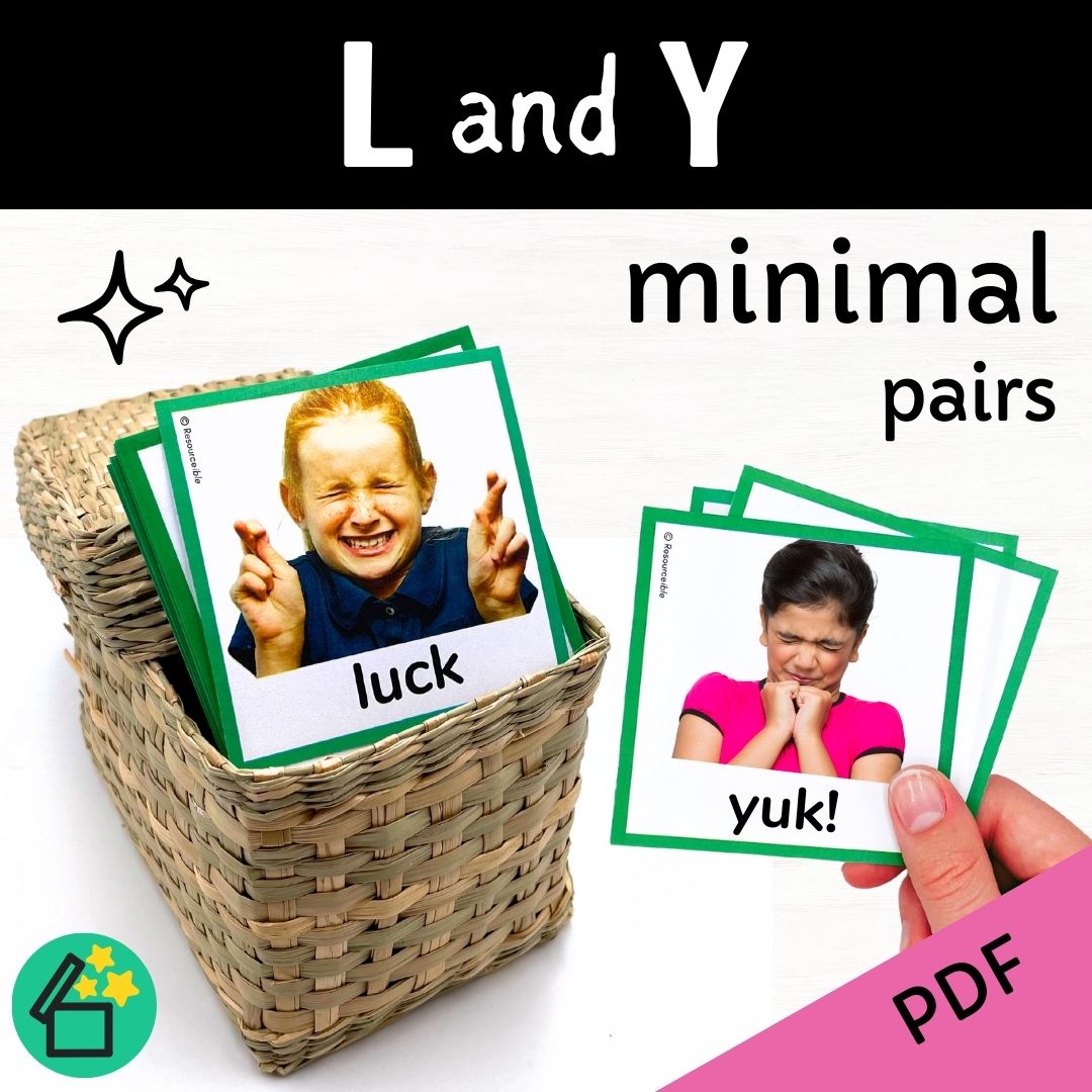 Minimal Pairs L and Y | Speech Therapy Activities | pdf