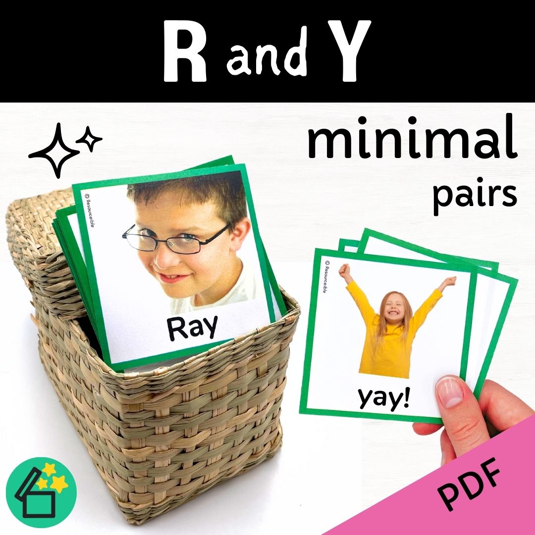 Minimal Pairs R and Y | Speech Therapy Activities | pdf