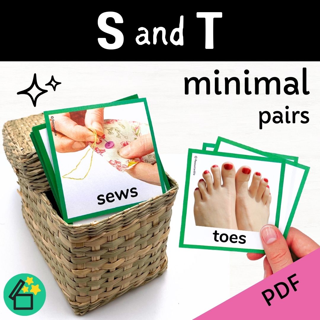 Minimal Pairs S and T | Speech Therapy Activities | pdf