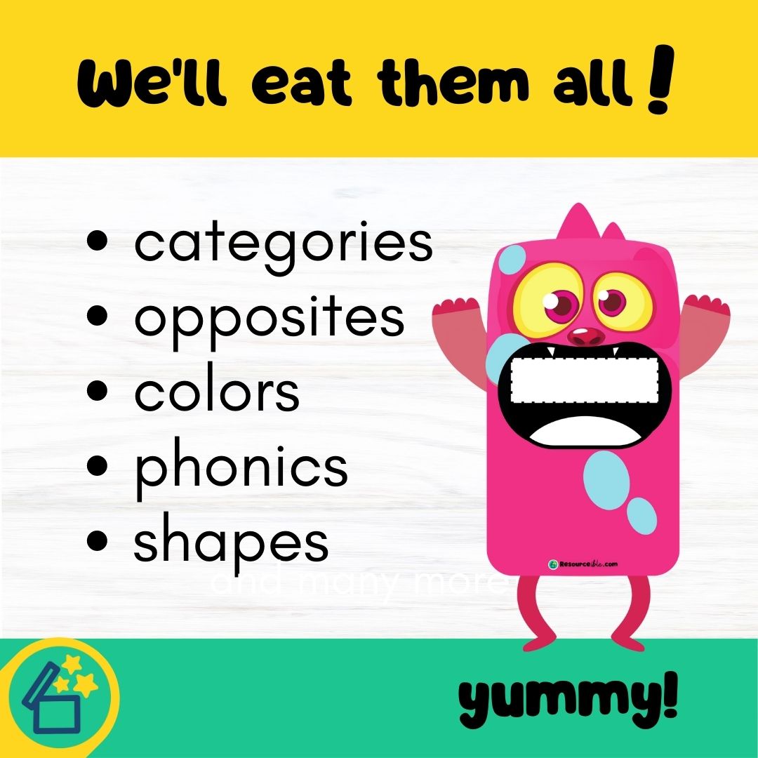Mailbox Monsters | Categories | Matching | Sorting | Free pdf