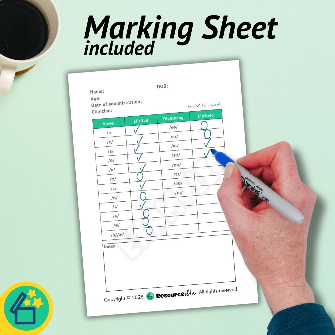 Free PDF | Vowel Screener | SLP Vowel Screening for Speech Therapy