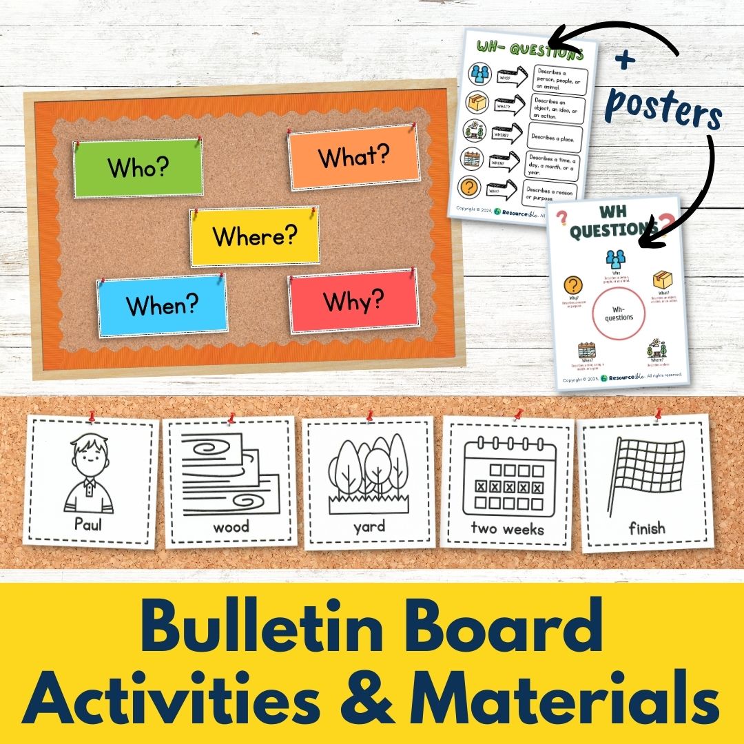 WH Questions | Stories | Comprehension | Reading | Listening | Retell