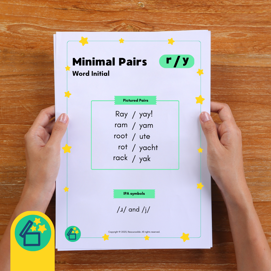 Minimal Pairs R and Y