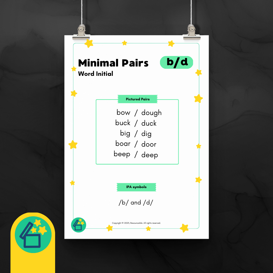 Minimal Pairs B and D