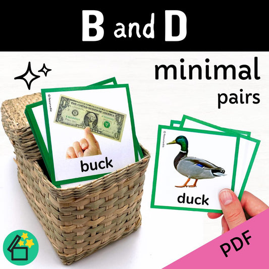 Minimal Pairs B and D | Speech Therapy Activities | pdf