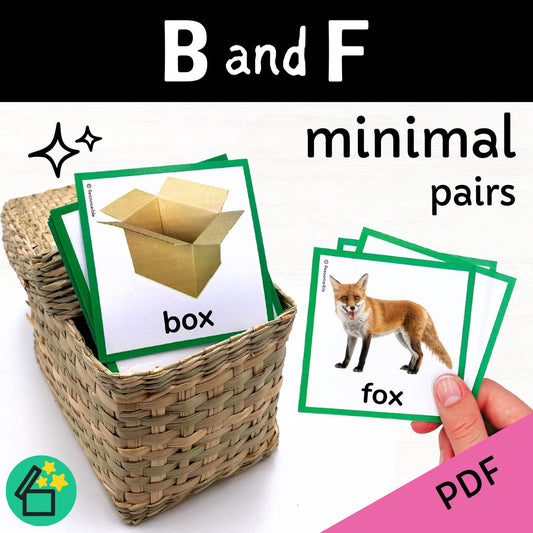 Minimal Pairs B and F | Speech Therapy Activities | pdf