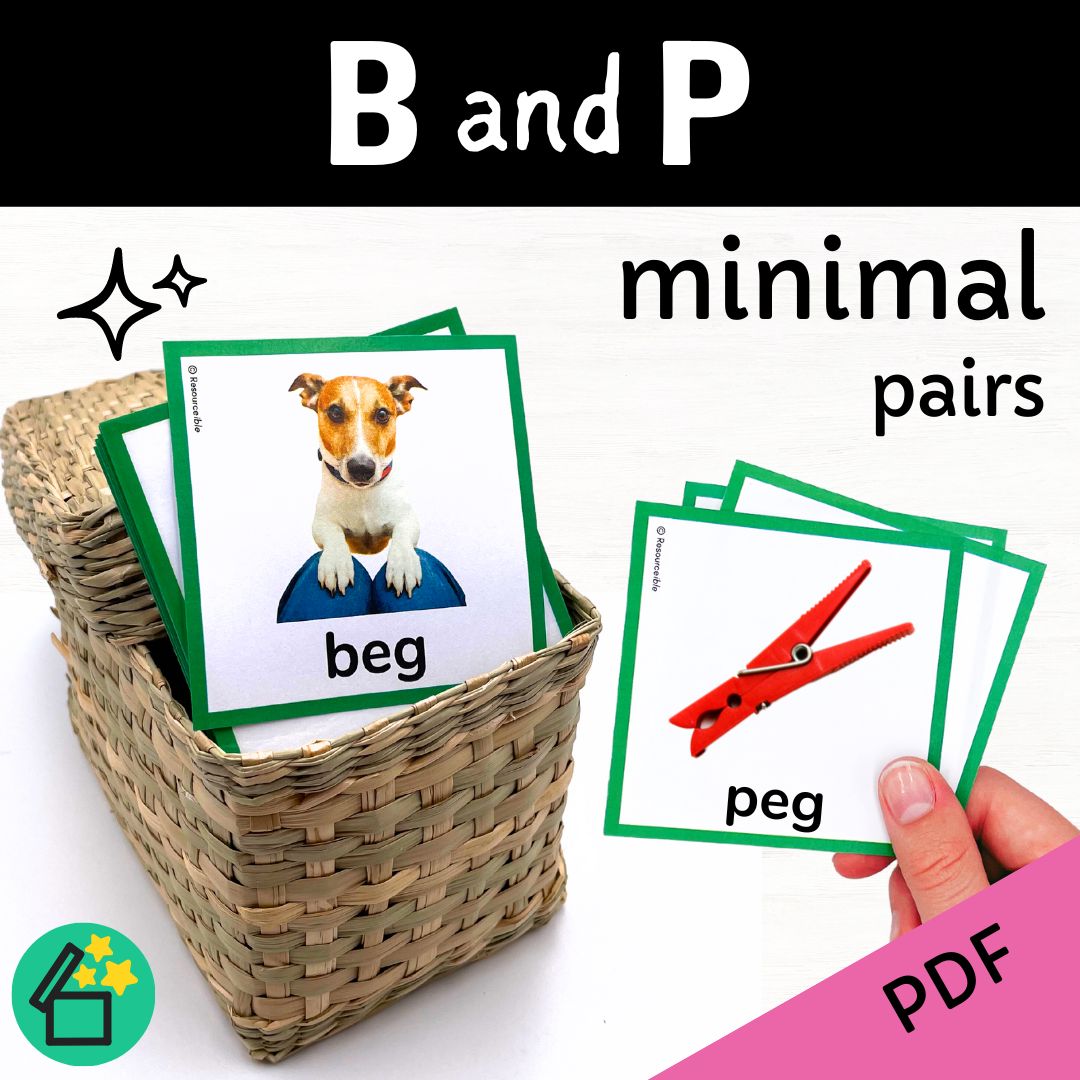 Minimal Pairs B and P | Speech Therapy Activities | pdf