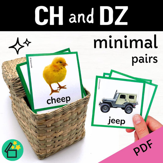 Minimal Pairs CH and DZ | Speech Therapy Activities | pdf