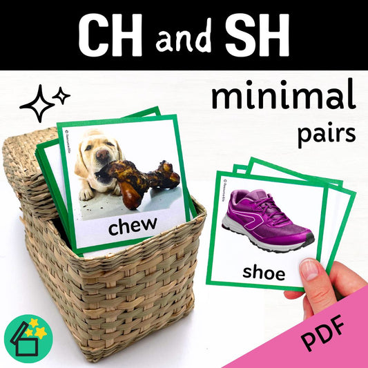 Minimal Pairs CH and SH | Speech Therapy Activities | pdf