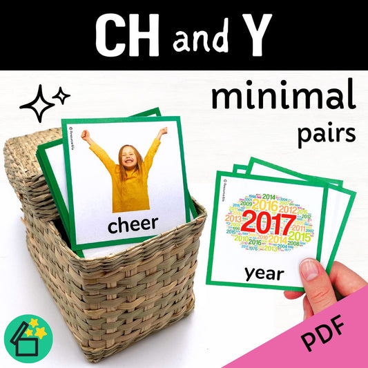 Minimal Pairs CH and Y | Speech Therapy Activities | pdf