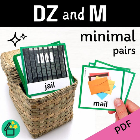 Minimal Pairs DZ and M | Speech Therapy Activities | pdf
