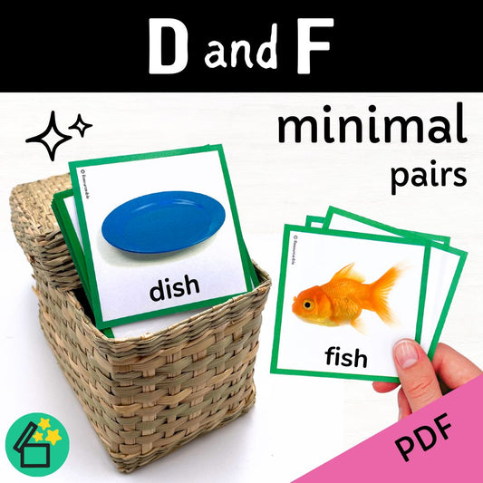 Minimal Pairs D and F | Speech Therapy Activities | pdf