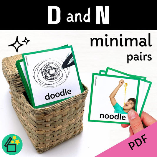 Minimal Pairs D and N | Speech Therapy Activities | pdf
