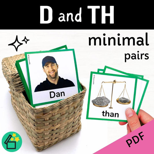 Minimal Pairs D and TH Voiced | Speech Therapy Activities | pdf
