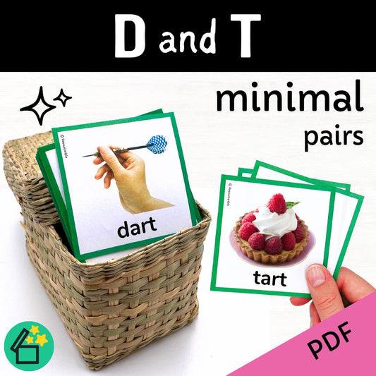 Minimal Pairs D and T | Speech Therapy Activities | pdf