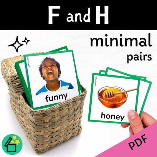 Minimal Pairs F and H | Speech Therapy Activities | pdf