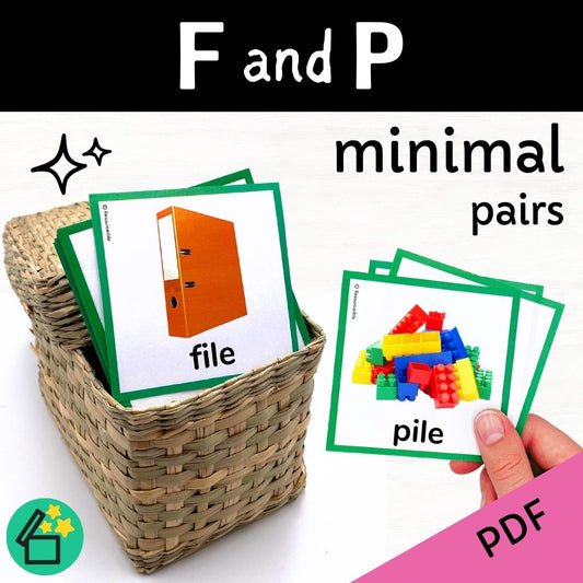 Minimal Pairs F and P | Speech Therapy Activities | pdf