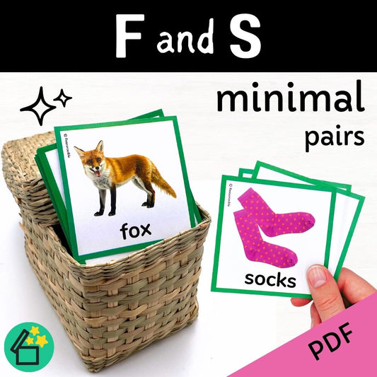 Minimal Pairs F and S | Speech Therapy Activities | pdf