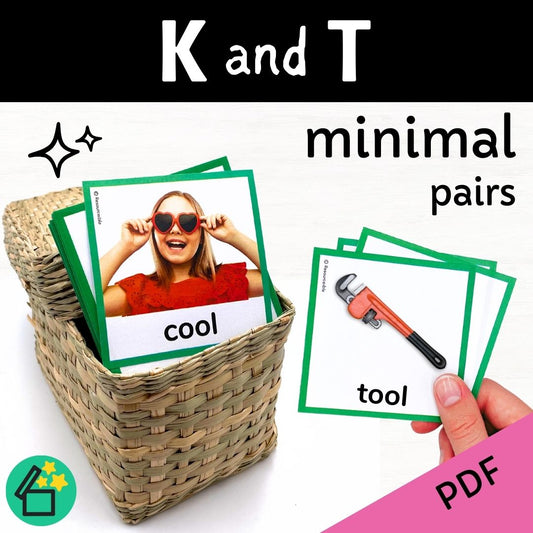 Minimal Pairs K and T | Speech Therapy Activities | pdf
