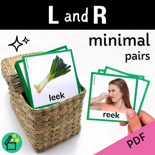 Minimal Pairs L and R | Speech Therapy Activities | pdf