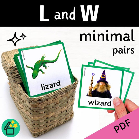 Minimal Pairs L and W | Speech Therapy Activities | pdf