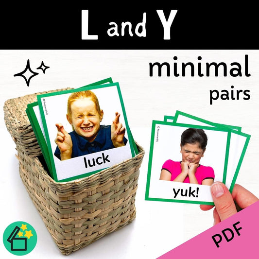Minimal Pairs L and Y | Speech Therapy Activities | pdf