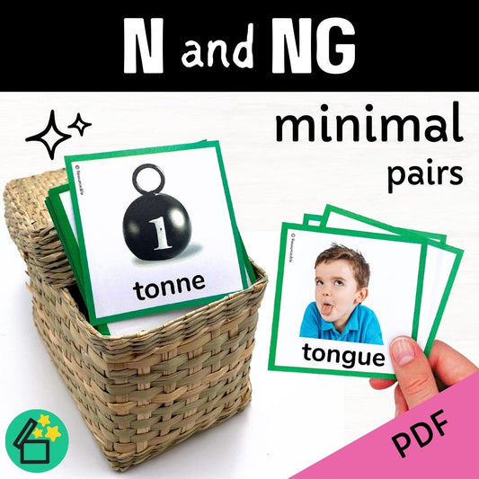 Minimal Pairs N and NG | Speech Therapy Activities | pdf