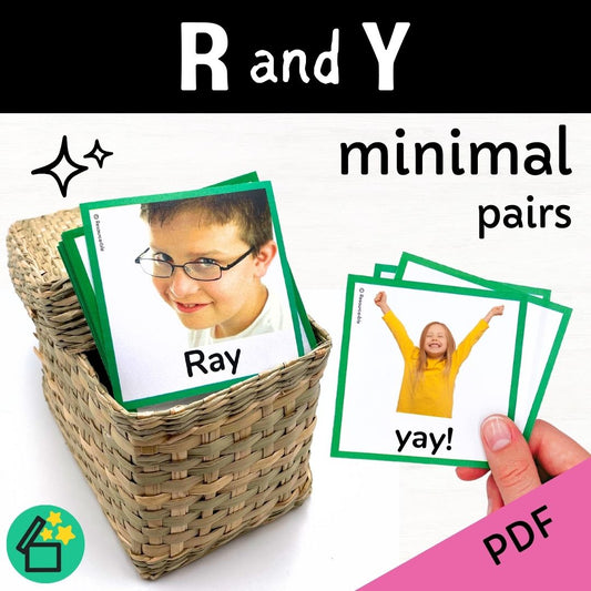 Minimal Pairs R and Y | Speech Therapy Activities | pdf