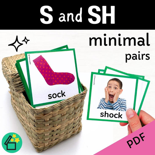 Minimal Pairs S and SH | Speech Therapy Activities | pdf