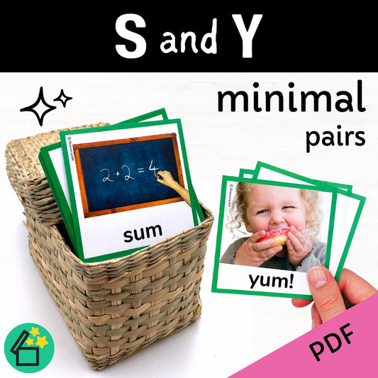 Minimal Pairs S and Y | Speech Therapy Activities | pdf