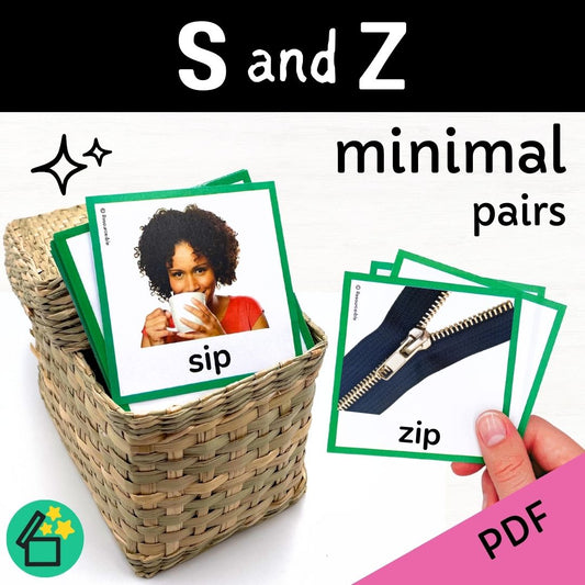 Minimal Pairs S and Z | Speech Therapy Activities | pdf