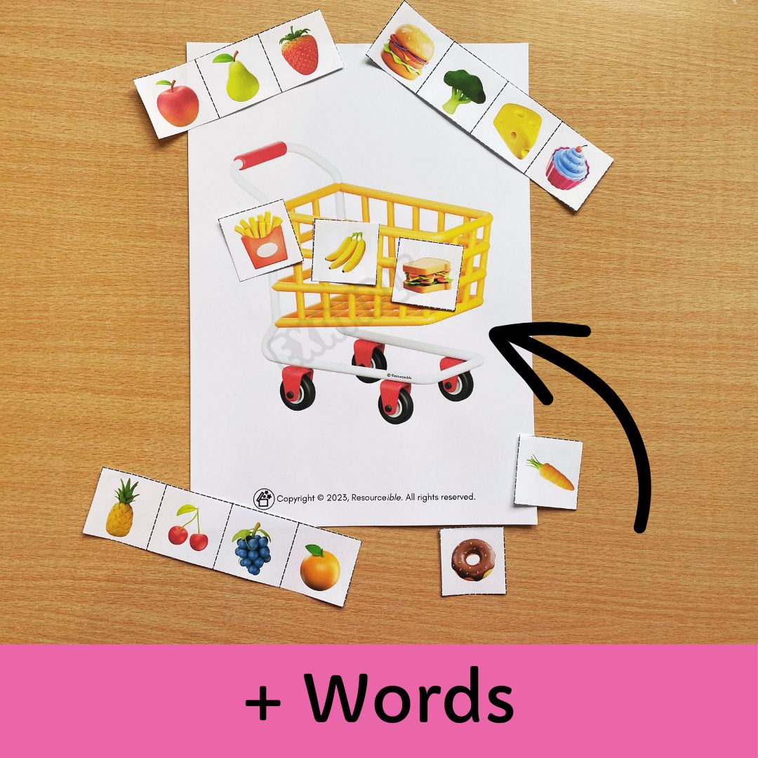 Childrens memory game speech therapy activity.