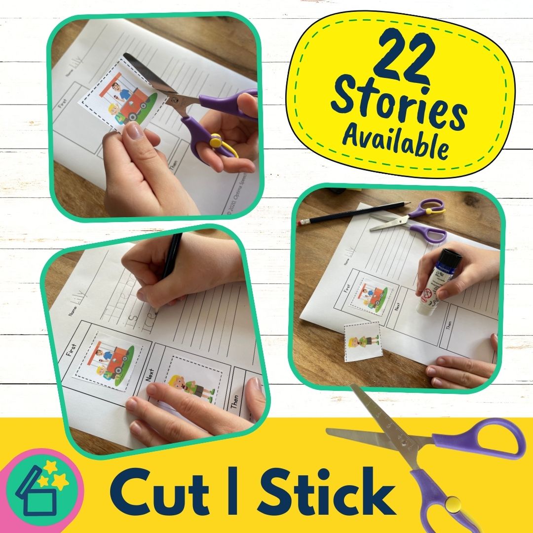 Cut and paste story sequencing activity.