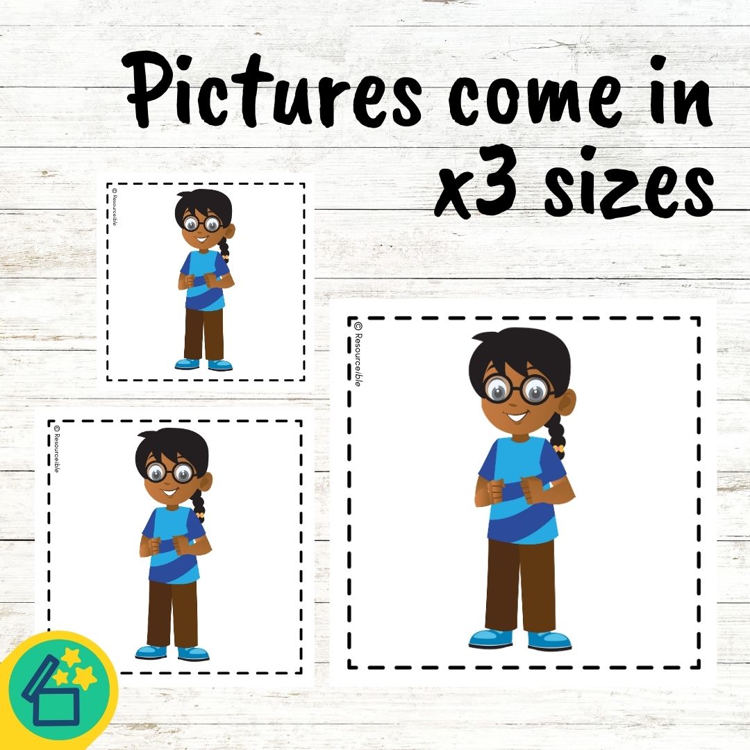 Classroom 3 step story sequencing activity.